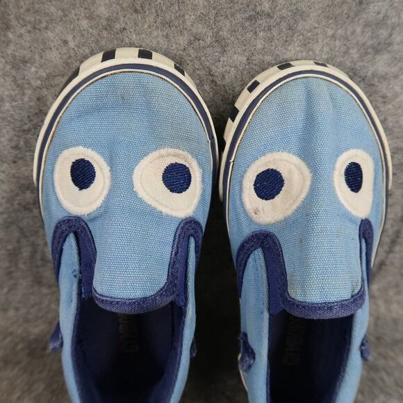 Gymboree Shoes Toddler 6 Sneaker Slip On Do The Robot Blue Baby Kids Casual Flat - Picture 8 of 12